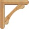 Ekena Millwork Legacy Craftsman Rough Sawn Bracket w/ Offset Brace, Western Red Cedar, 6"W x 26"D x 26"H BKT0604X26X26LEC04RWR - alternate 4